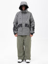 Chillform Herren-Schneeanzug mit reflektierendem Tarnmuster – Glow Trail Jacke mit Freerider Baggy Schneehose