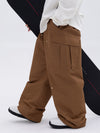 Herren-Skihose mit doppeltem Knieausschnitt, Mountain Freestyle, Baggy-Camo-Muster