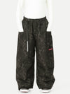 Techline Damen-Skihose mit strapazierfähigem Stretch-Cargo-Design – Baggy Freestyle Passform