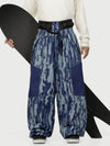Wild Motion Herren-Schneehose mit mehreren Taschen, reflektierendem Farbblock-Design und extraweitem Sitz