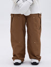 Damen-Skihose mit doppeltem Knie, Mountain Freestyle Baggy Camo
