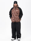 Freestyle-Mountain-Camo-Schneeanzug für Herren – Bomberjacke & Baggy-Hose-Set