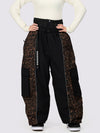 Wild Motion Damen-Schneehose mit reflektierendem Farbblock-Design und extra weitem Schnitt