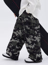 Herren-Skihose mit doppeltem Knieausschnitt, Mountain Freestyle, Baggy-Camo-Muster