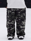 Herren-Skihose mit doppeltem Knieausschnitt Leopardenmuster weit geschnitten für Mountain Freestyle Baggy-Stil