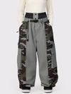 Wild Motion Damen-Schneehose mit reflektierendem Farbblock-Design und extra weitem Schnitt