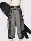 Wild Motion Damen-Schneehose mit reflektierendem Farbblock-Design und extra weitem Schnitt