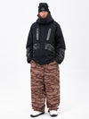 Chillform Herren-Schneeanzug mit reflektierendem Tarnmuster – Glow Trail Jacke mit Baggy-Schneehose (Set)