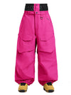 Gsou Snow Urban Slope Damen-Schneehose mit Knieflex-Cargotaschen und weitem Bein