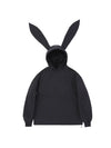 Doorek Unisex Niedlicher Hasen-Schnee-Hoodie - Lange Ohren-Verzierung