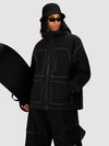 UrbanCraft Street Utility Freestyle Schneejacke für Herren – Reflektierende Kapuze & Arbeitskleidungsdesign