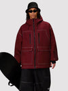 UrbanCraft Street Utility Freestyle Schneejacke für Herren – Reflektierende Kapuze & Arbeitskleidungsdesign