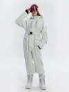 Arctic Queen Stripe Mountain Infinity Einteiler-Schneeanzug für Damen, Ski-Overall