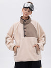 Damen-Abenteuerpullover aus Kunst-Sherpa-Fleece, warm und bergtauglich