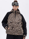 Damen Mountain Freestyle Cargo Pocket Bomber Camo Snowboardjacke