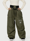 Camden Punk Rivet Street Utility Cargo-Schneehose für Damen – Baggy Freestyle Passform