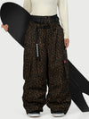 Funktionelle Damen-Streetwear-Cargohose mit Gürtel und mehreren Taschen, Baggy-Schneehose