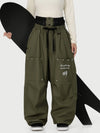 Camden Punk Rivet Street Utility Cargo-Schneehose für Damen – Baggy Freestyle Passform