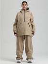 Gsou Snow Damen-Snowboardanzug, strapazierfähig, urbaner Look, Pullover-Anorak