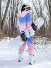 Bunte Neon-Winter-Snowboardanzüge für Damen