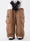 Wild Soul Steeze ParkRider Damen-Skihose mit mehreren Taschen, Utility-Schneehose, Baggy-Schneehose