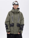 Chillform Glow Trail Reflektierende Camo-Schneejacke für Damen