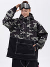 Damen-Snowboardjacke Mountain Vibe Streetstorm Pullover Camo – Ganzjahresjacke
