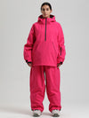 Gsou Snow Damen-Snowboardanzug, strapazierfähig, urbaner Look, Pullover-Anorak