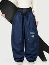 Camden Punk Rivet Street Utility Cargo-Schneehose für Damen – Baggy Freestyle Passform