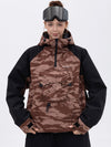 Damen Mountain Freestyle Cargo Pocket Bomber Camo Snowboardjacke