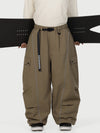 Wild Motion Herren-Schneehose mit reflektierenden Cargotaschen und extra weitem Schnitt