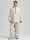 Gsou Snow Damen-Snowboardanzug, strapazierfähig, urbaner Look, Pullover-Anorak