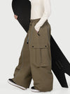 Wild Motion Damen-Schneehose mit reflektierenden Cargotaschen und extra weitem Schnitt