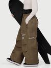 Camden Punk Rivet Street Utility Cargo-Schneehose für Damen – Baggy Freestyle Passform