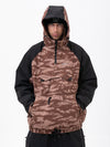 Herren Mountain Freestyle Cargo Pocket Pullover Bomber Snowboardjacke