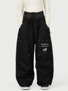 Camden Punk Rivet Street Utility Cargo-Schneehose für Damen – Baggy Freestyle Passform
