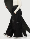 Camden Punk Rivet Street Utility Cargo-Schneehose für Damen – Baggy Freestyle Passform
