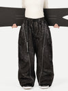 Wild Motion Damen-Schneehose mit reflektierenden Cargotaschen und extra weitem Schnitt