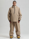 Gsou Snow Herren-Snowboardanzug, strapazierfähig, urbaner Look, Pullover-Anorak