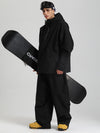 Gsou Snow Herren-Snowboardanzug, strapazierfähig, urbaner Look, Pullover-Anorak