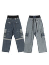 Snowall Herren Winter Warme Wasserdichte Denim Hip-Hop Snowboardhose Jeans