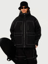 UrbanCraft Street Utility Freestyle Schneejacke für Damen – Reflektierende Kapuze & Arbeitskleidungsdesign