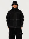 UrbanCraft Street Utility Freestyle Schneejacke für Damen – Reflektierende Kapuze & Arbeitskleidungsdesign