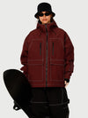 UrbanCraft Street Utility Freestyle Schneejacke für Damen – Reflektierende Kapuze & Arbeitskleidungsdesign