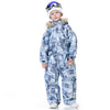 Blue Magic wasserdichter, farbenfroher Einteiler-Overall für Kinder, Skianzug, Winteroverall