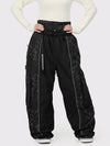 Wild Motion Damen-Schneehose mit reflektierendem Farbblock-Design und extra weitem Schnitt