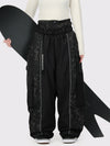 Wild Motion Damen-Schneehose mit reflektierendem Farbblock-Design und extra weitem Schnitt