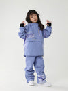 Kinder Air Pose Cargo-Schneeanzug mit Blumenmuster – wasserdichte Ski- und Snowboardjacke mit passender Hose
