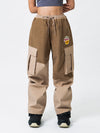 Snowall Herren Winter Warme Wasserdichte Hip-Hop Snowboardhose Cord