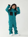 Kinder Air Pose Winter Warrior Einteiler-Schneeanzug im Blockdesign